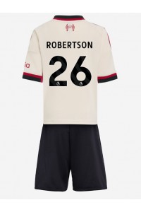 Liverpool Andrew Robertson #26 Jalkapallovaatteet Lasten Vieraspeliasu 2025-26 Lyhythihainen (+ Lyhyet housut)